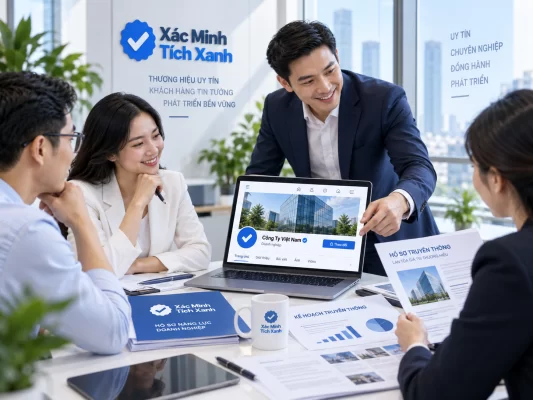 Minh họa trao đổi hồ sơ truyền thông doanh nghiệp